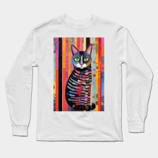 Abstract Cat 3 Long Sleeve T-Shirt